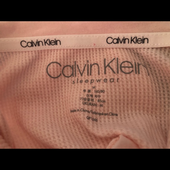 NWT Calvin Klein long sleeve thermal pj set - Picture 4 of 4